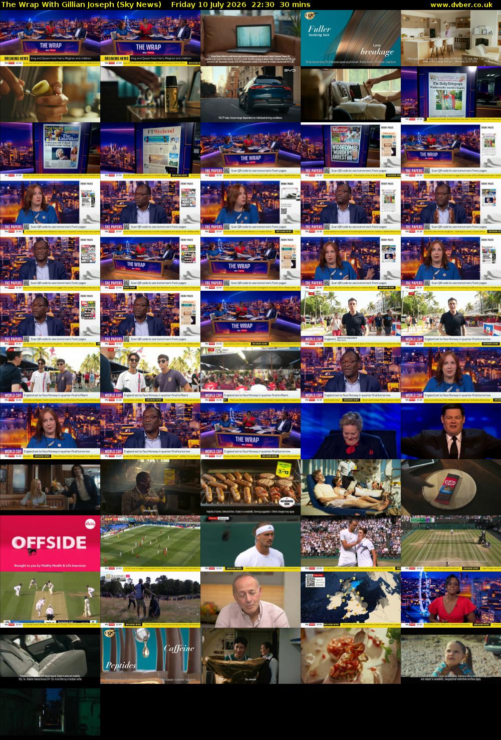 The Wrap With Gillian Joseph (Sky News) Friday 10 July 2026 22:30 - 23:00