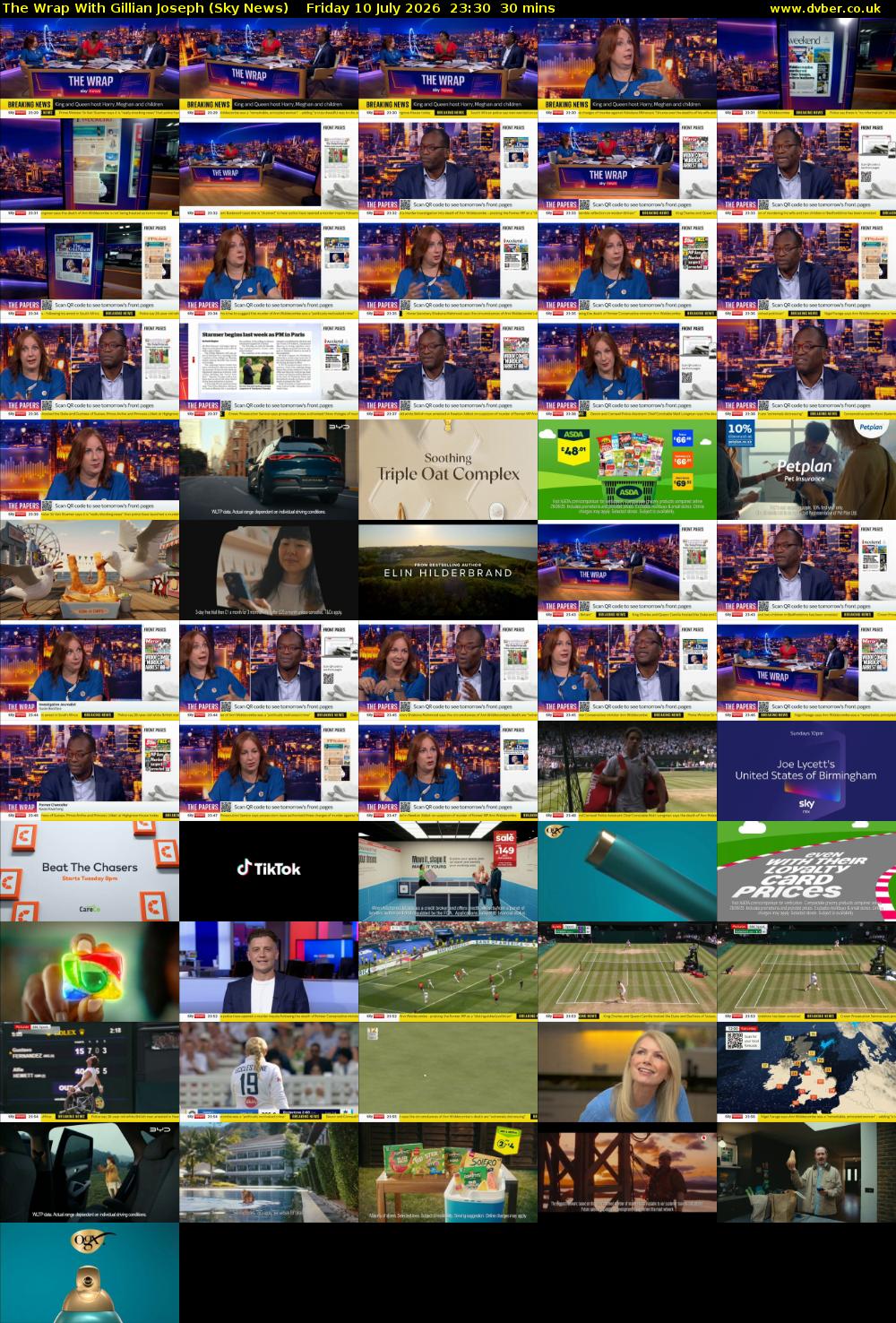 The Wrap With Gillian Joseph (Sky News) Friday 10 July 2026 23:30 - 00:00