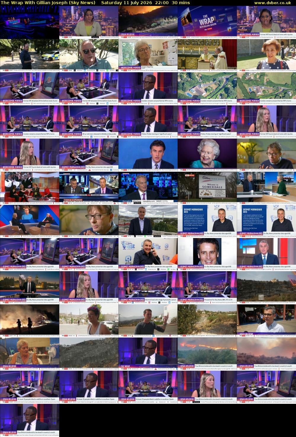 The Wrap With Gillian Joseph (Sky News) Saturday 11 July 2026 22:00 - 22:30