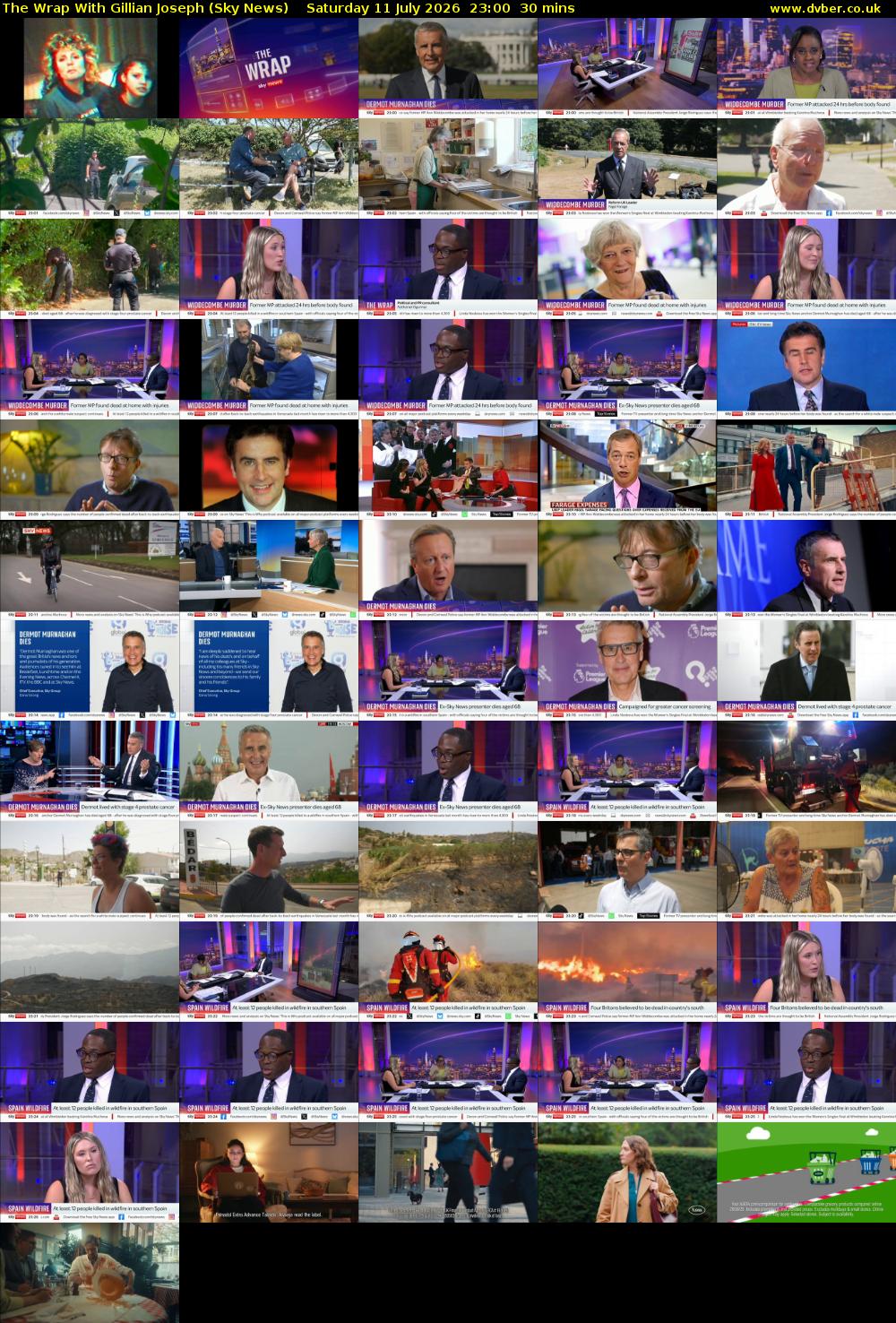 The Wrap With Gillian Joseph (Sky News) Saturday 11 July 2026 23:00 - 23:30