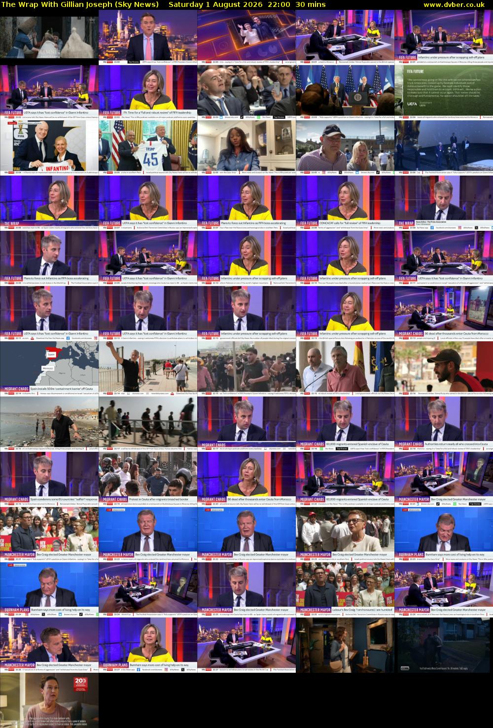 The Wrap With Gillian Joseph (Sky News) Saturday 1 August 2026 22:00 - 22:30