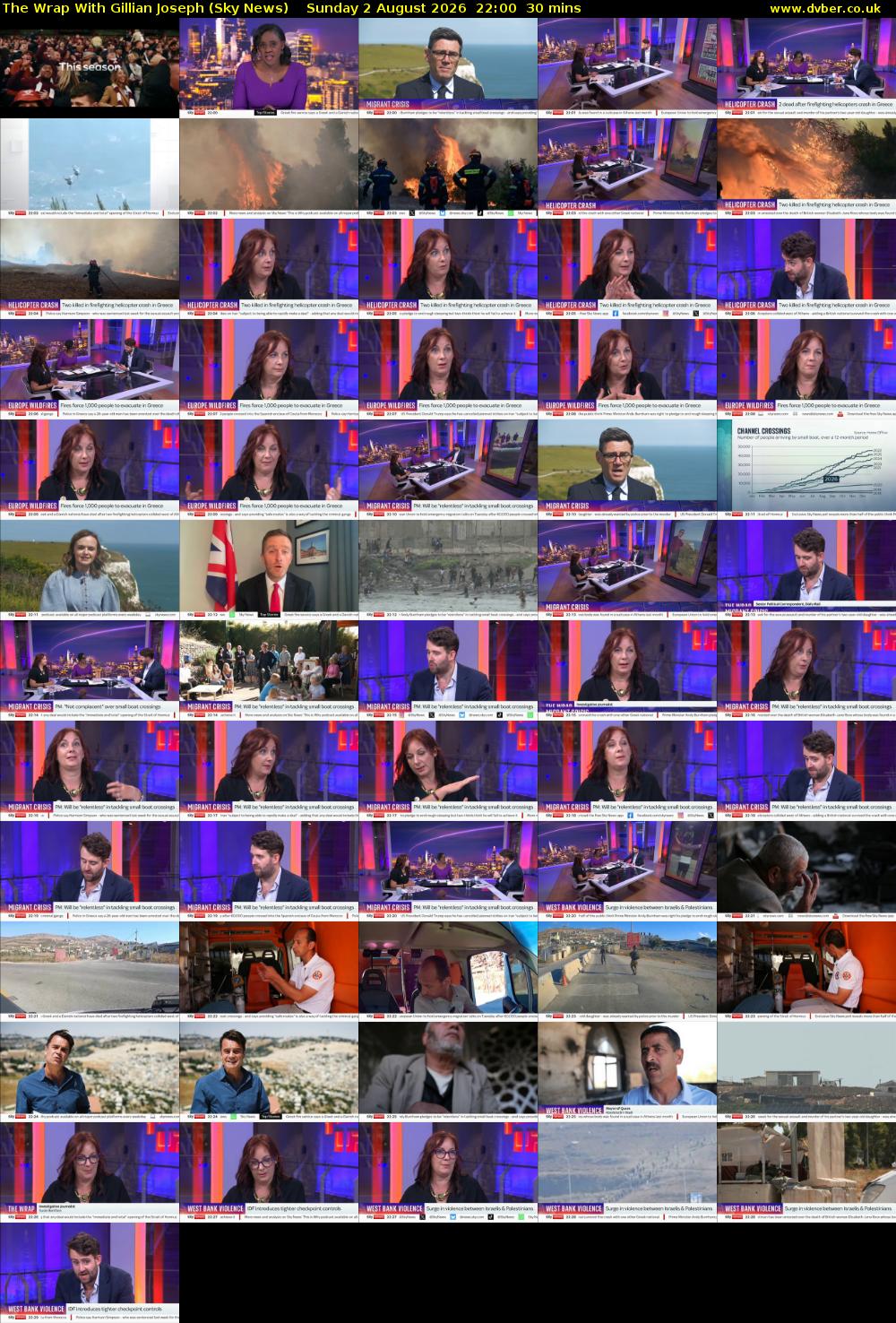 The Wrap With Gillian Joseph (Sky News) Sunday 2 August 2026 22:00 - 22:30