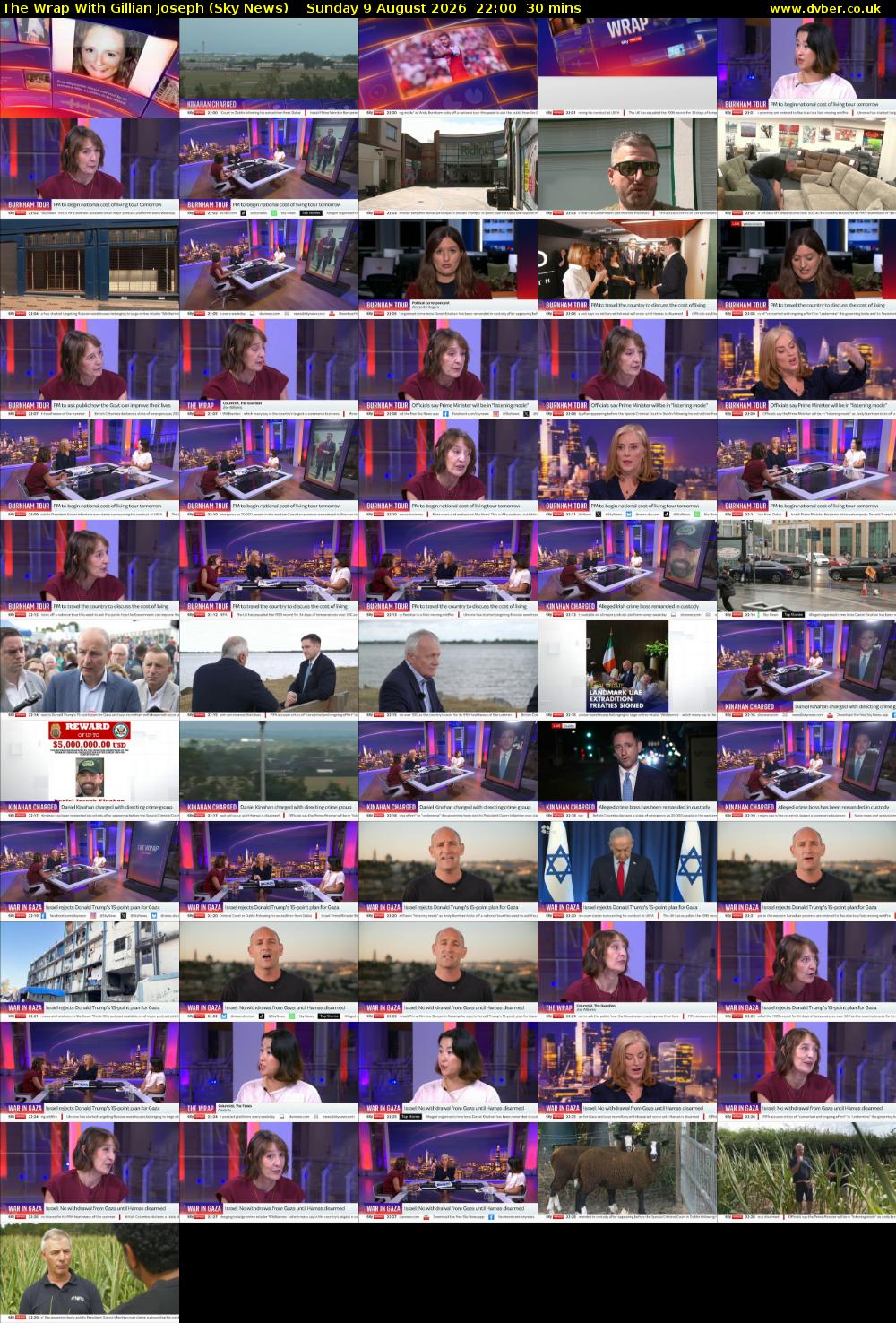 The Wrap With Gillian Joseph (Sky News) Sunday 9 August 2026 22:00 - 22:30