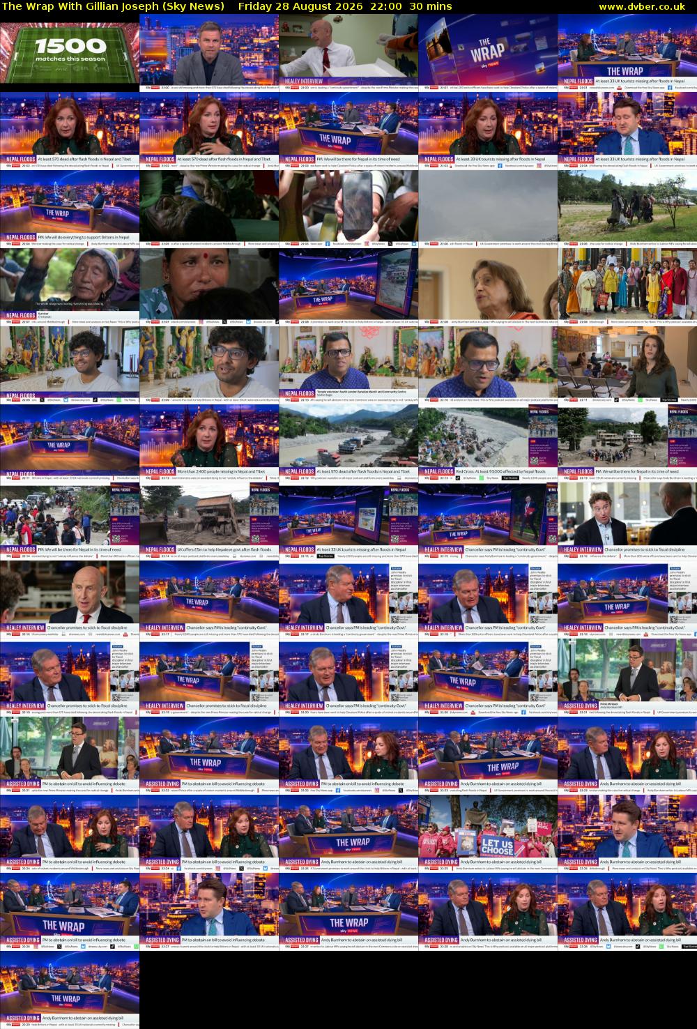 The Wrap With Gillian Joseph (Sky News) Friday 28 August 2026 22:00 - 22:30