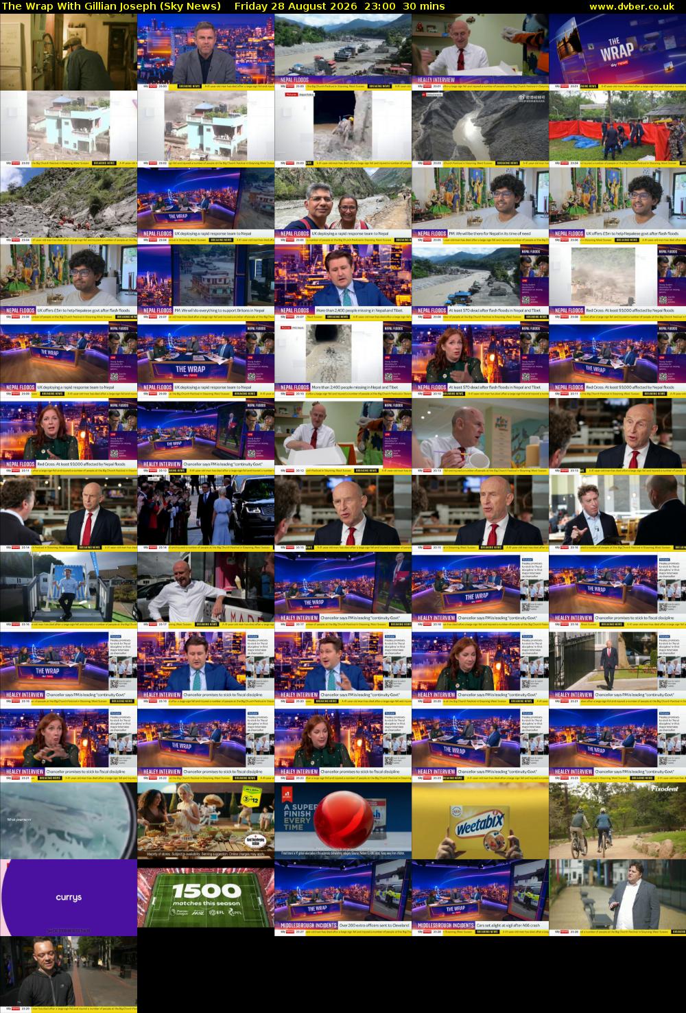The Wrap With Gillian Joseph (Sky News) Friday 28 August 2026 23:00 - 23:30