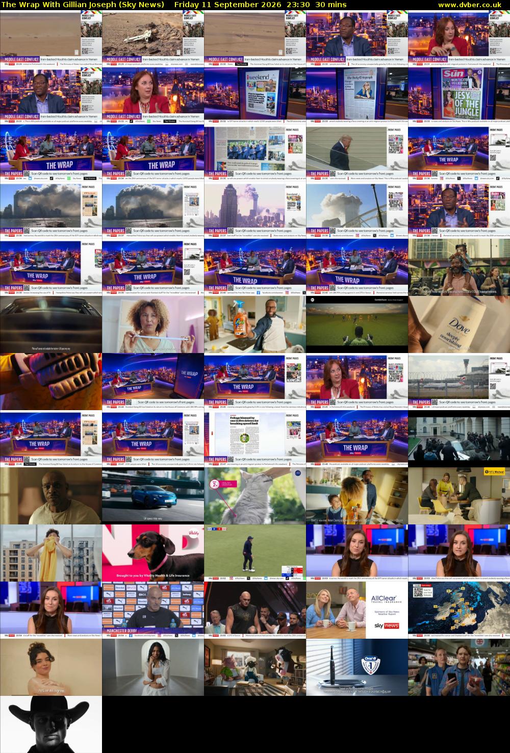 The Wrap With Gillian Joseph (Sky News) Friday 11 September 2026 23:30 - 00:00
