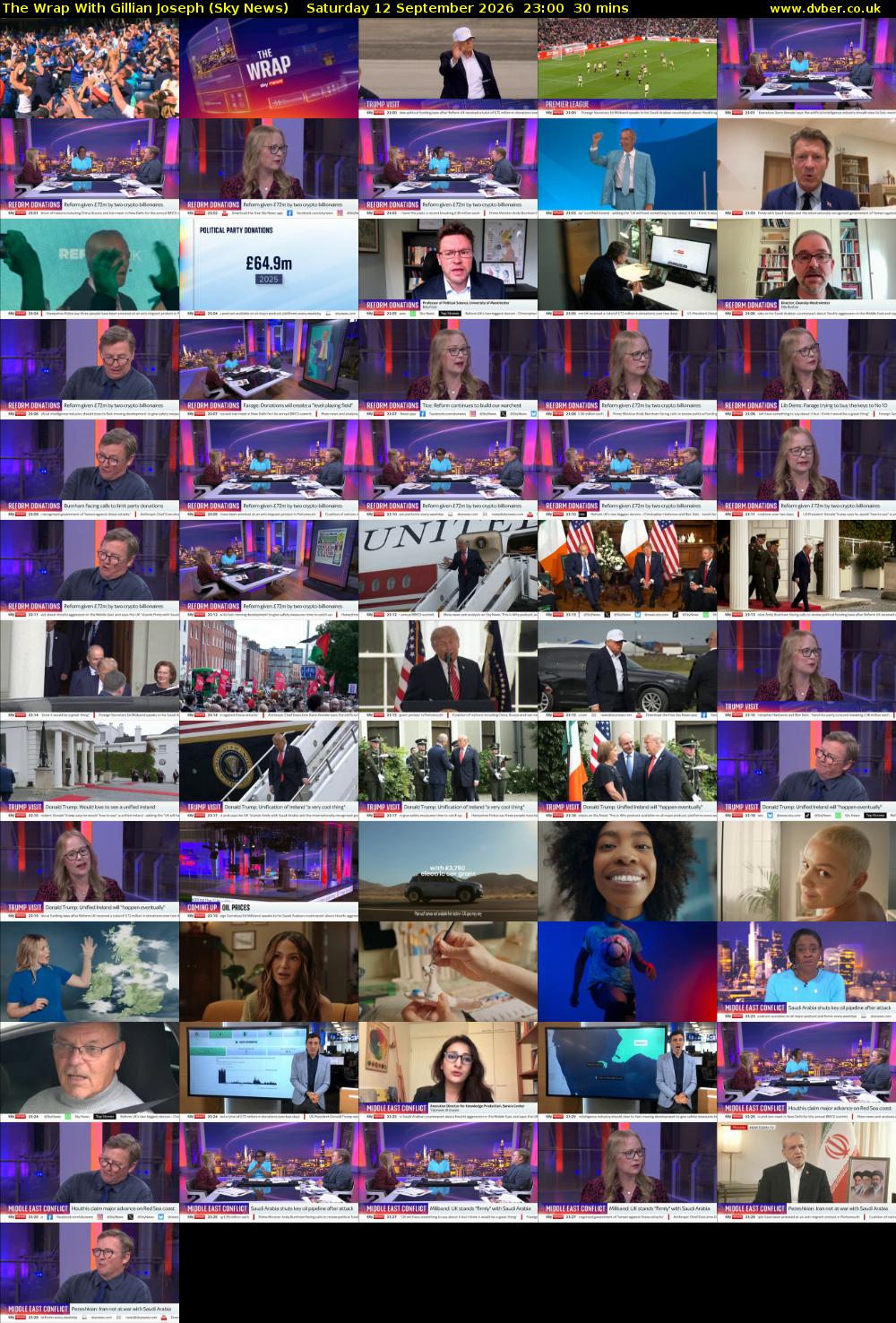 The Wrap With Gillian Joseph (Sky News) Saturday 12 September 2026 23:00 - 23:30