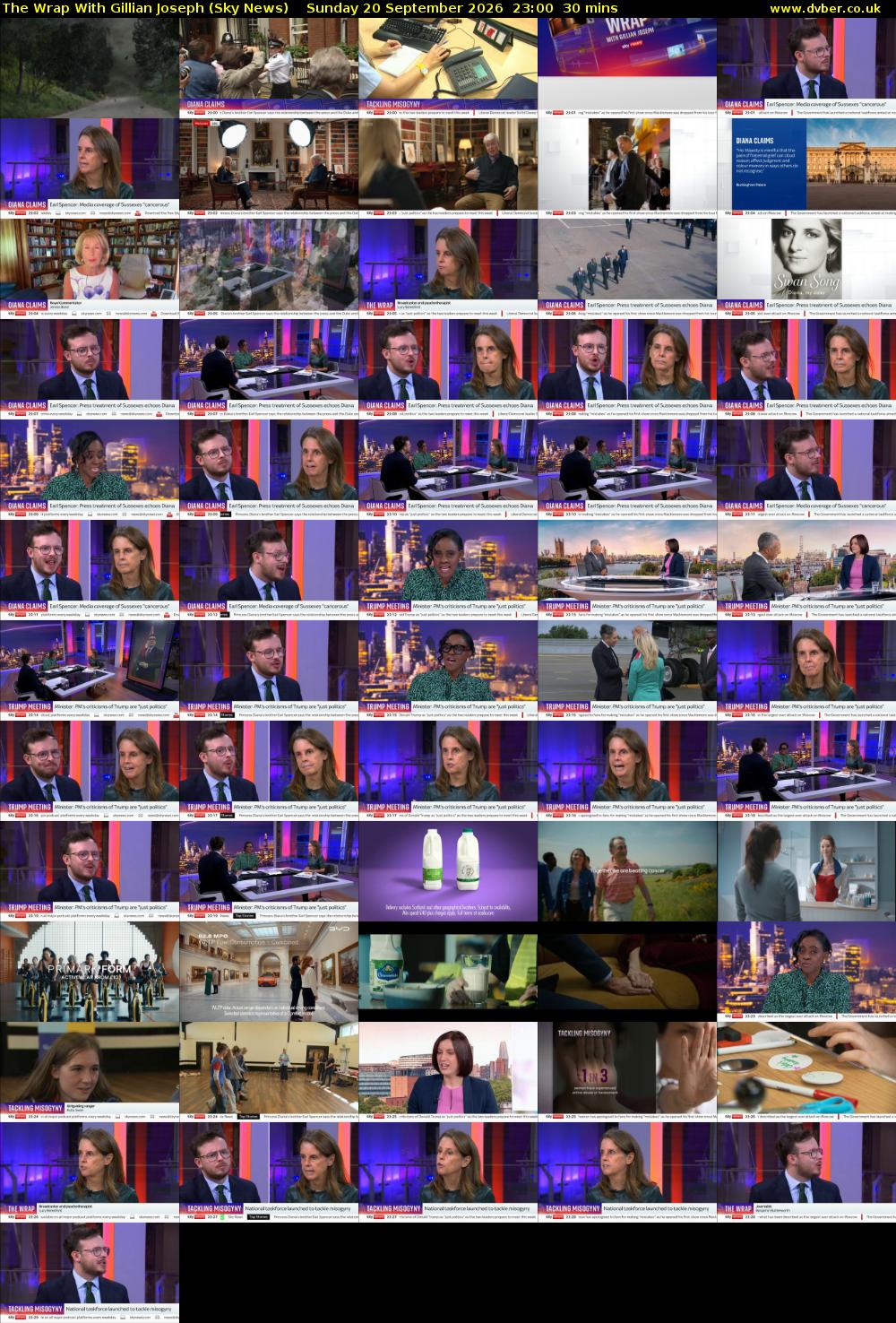 The Wrap With Gillian Joseph (Sky News) Sunday 20 September 2026 23:00 - 23:30