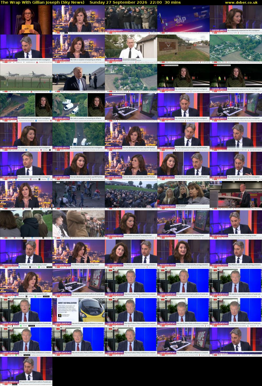 The Wrap With Gillian Joseph (Sky News) Sunday 27 September 2026 22:00 - 22:30