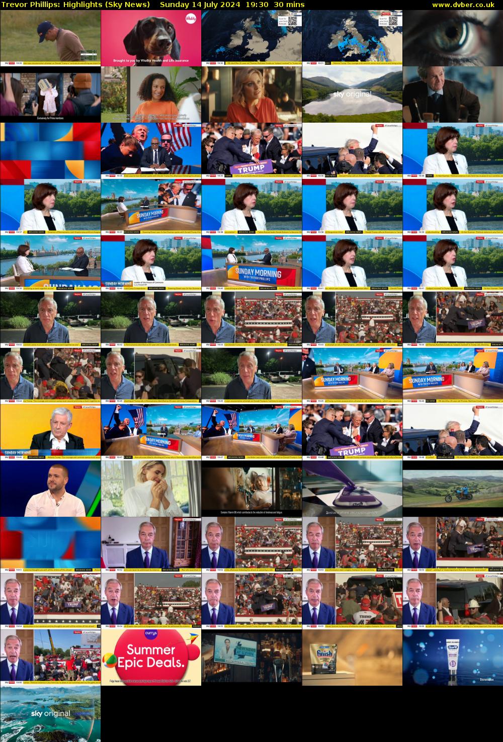 Trevor Phillips: Highlights (Sky News) Sunday 14 July 2024 19:30 - 20:00