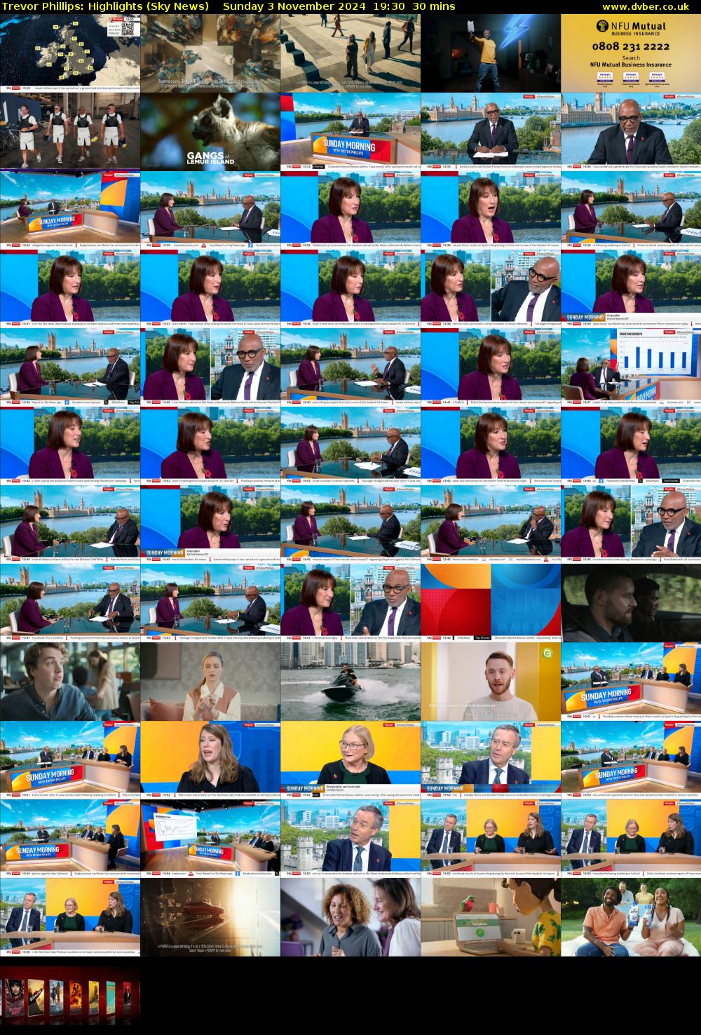 Trevor Phillips: Highlights (Sky News) Sunday 3 November 2024 19:30 - 20:00