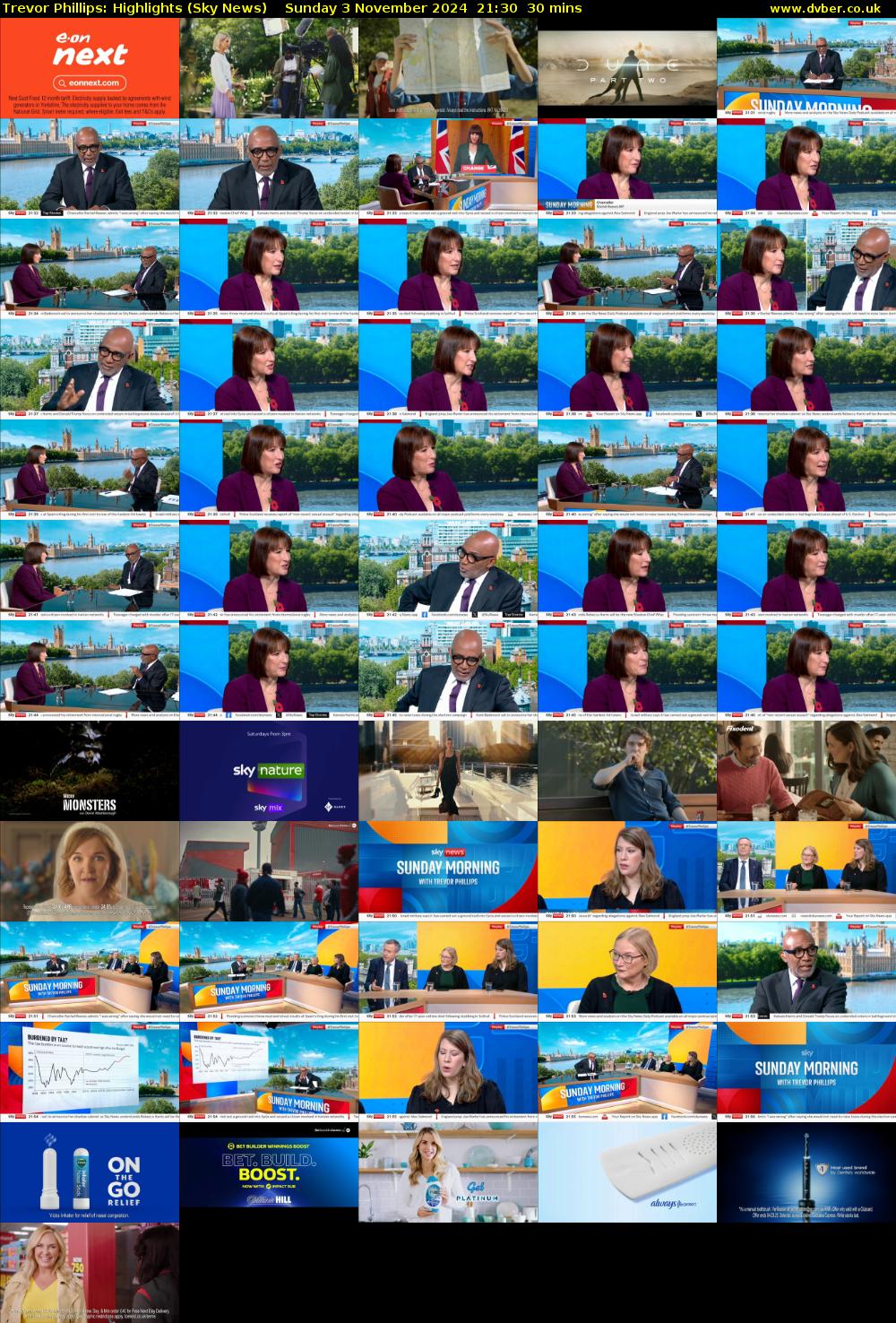 Trevor Phillips: Highlights (Sky News) Sunday 3 November 2024 21:30 - 22:00