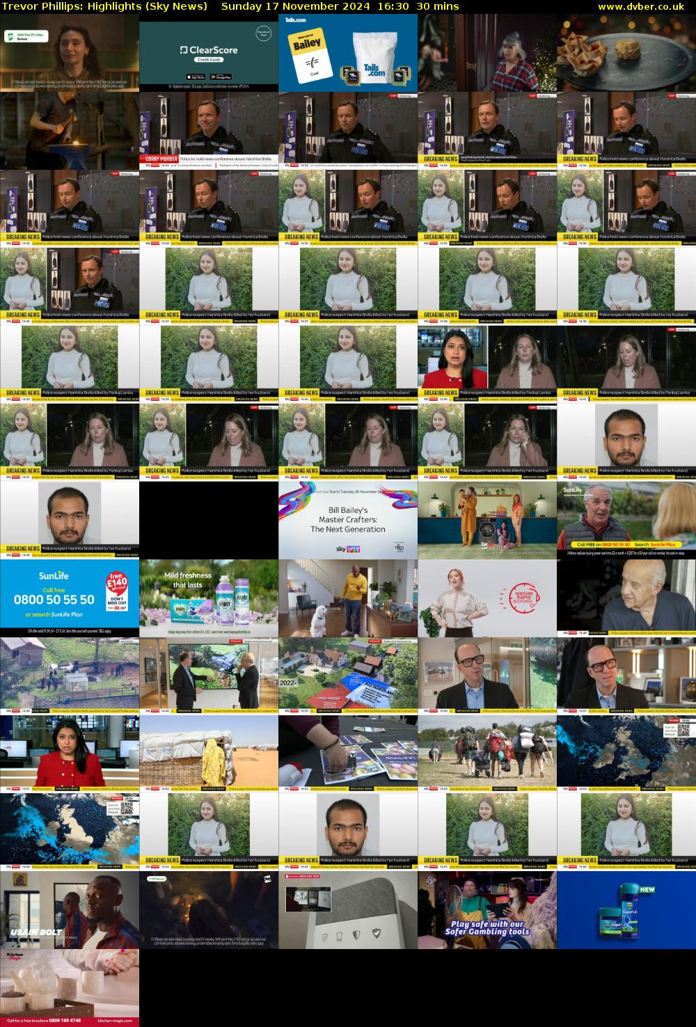 Trevor Phillips: Highlights (Sky News) Sunday 17 November 2024 16:30 - 17:00