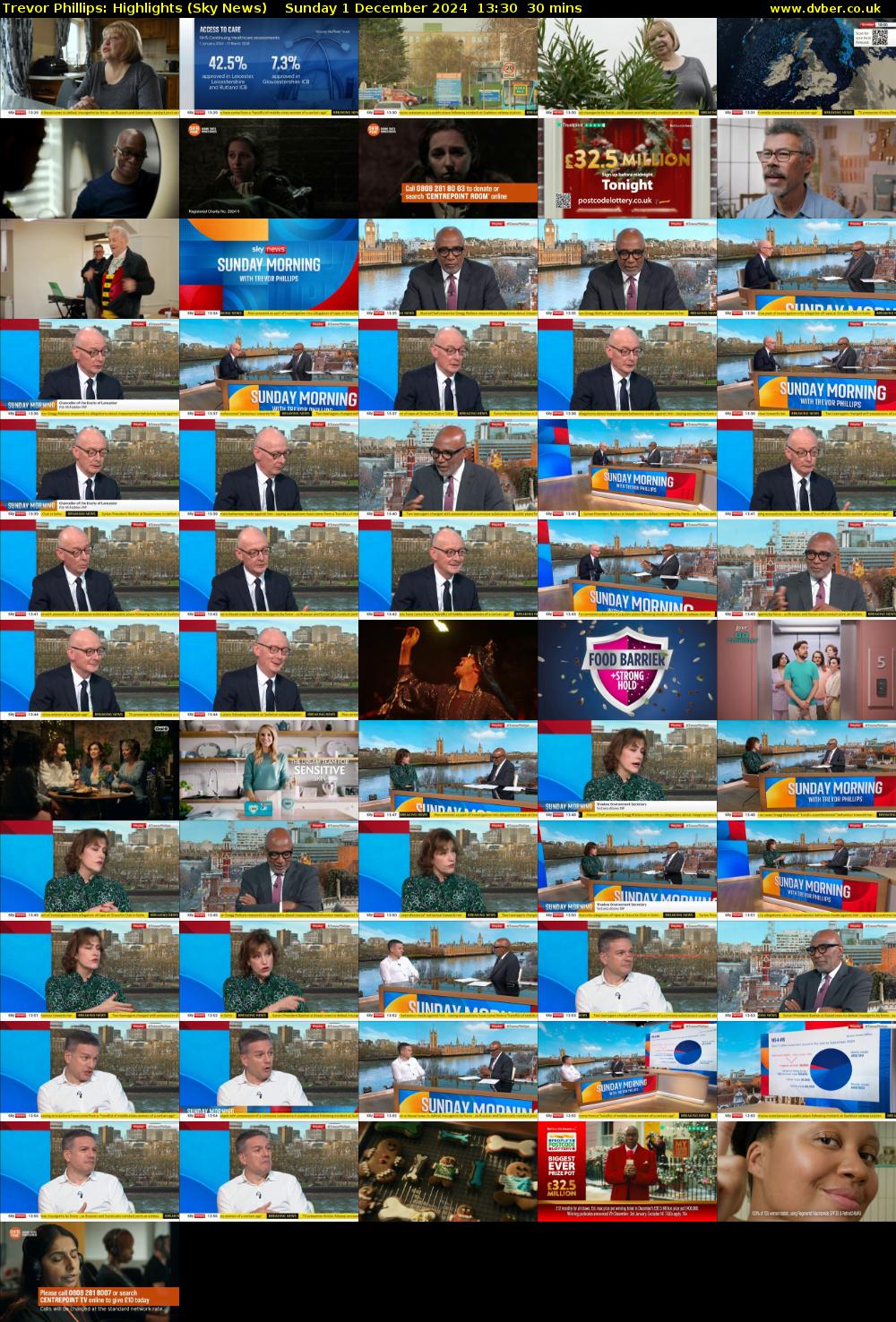 Trevor Phillips: Highlights (Sky News) Sunday 1 December 2024 13:30 - 14:00