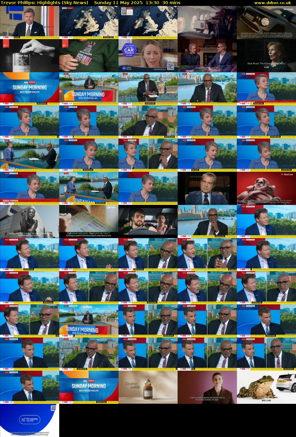 Trevor Phillips: Highlights (Sky News) Sunday 11 May 2025 13:30 - 14:00