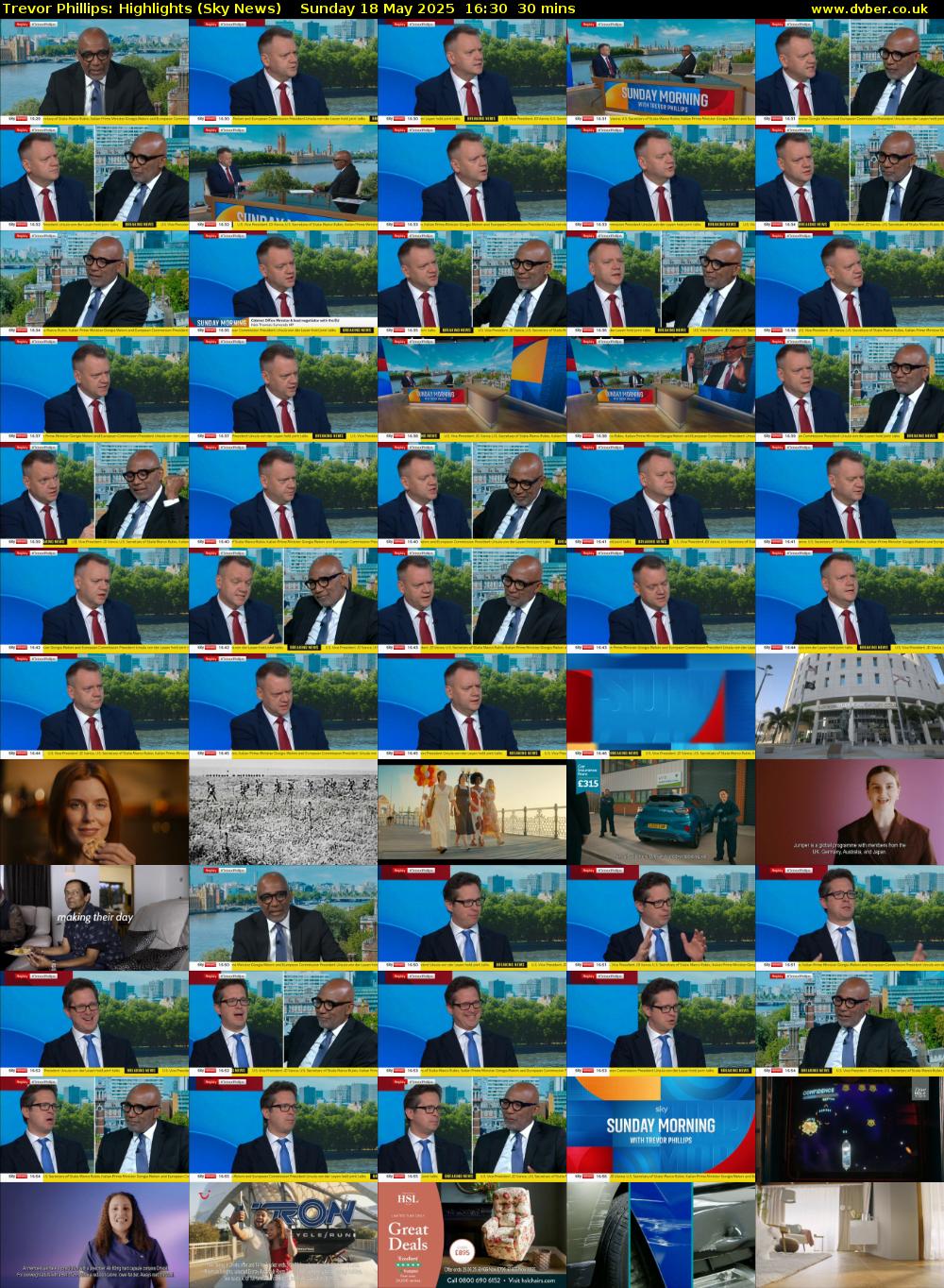 Trevor Phillips: Highlights (Sky News) Sunday 18 May 2025 16:30 - 17:00