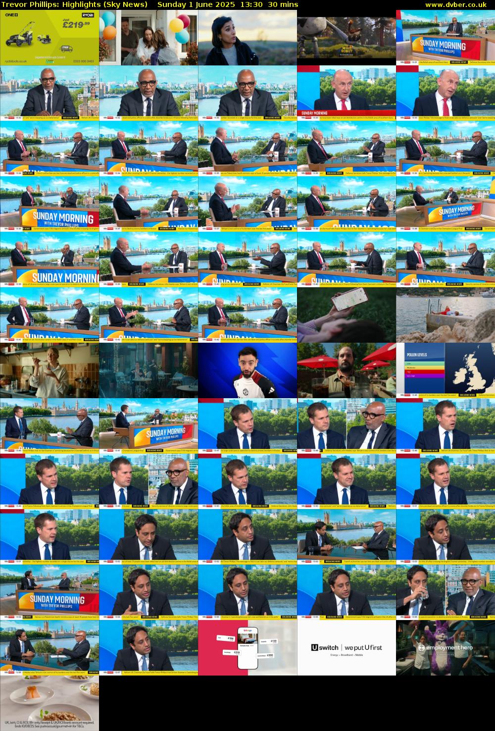 Trevor Phillips: Highlights (Sky News) Sunday 1 June 2025 13:30 - 14:00