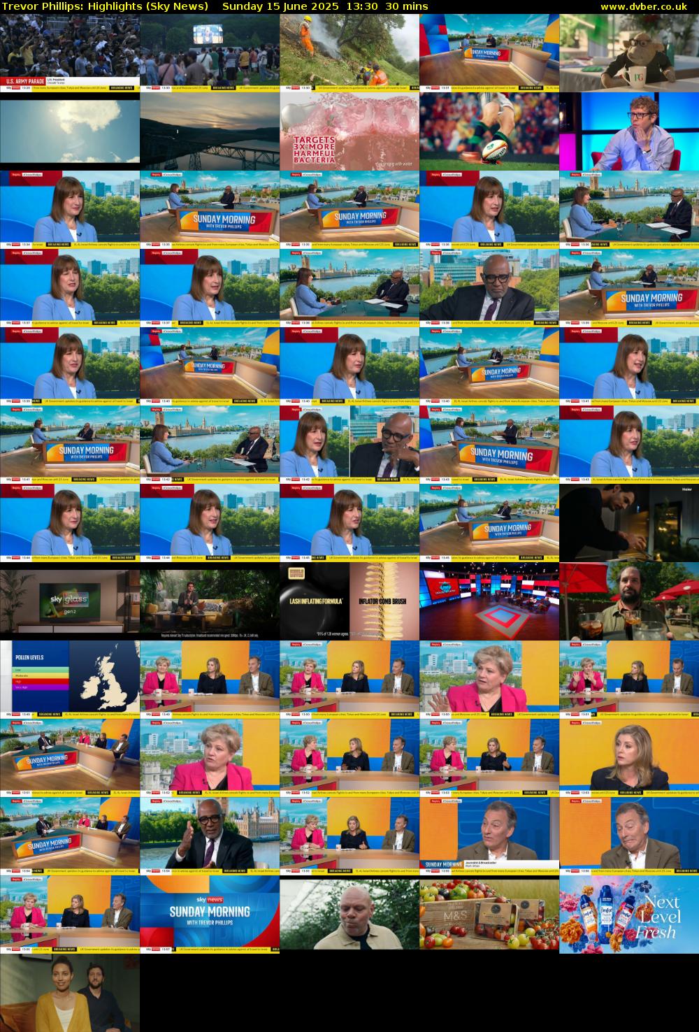 Trevor Phillips: Highlights (Sky News) Sunday 15 June 2025 13:30 - 14:00