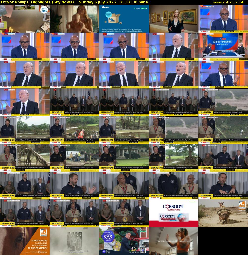 Trevor Phillips: Highlights (Sky News) Sunday 6 July 2025 16:30 - 17:00