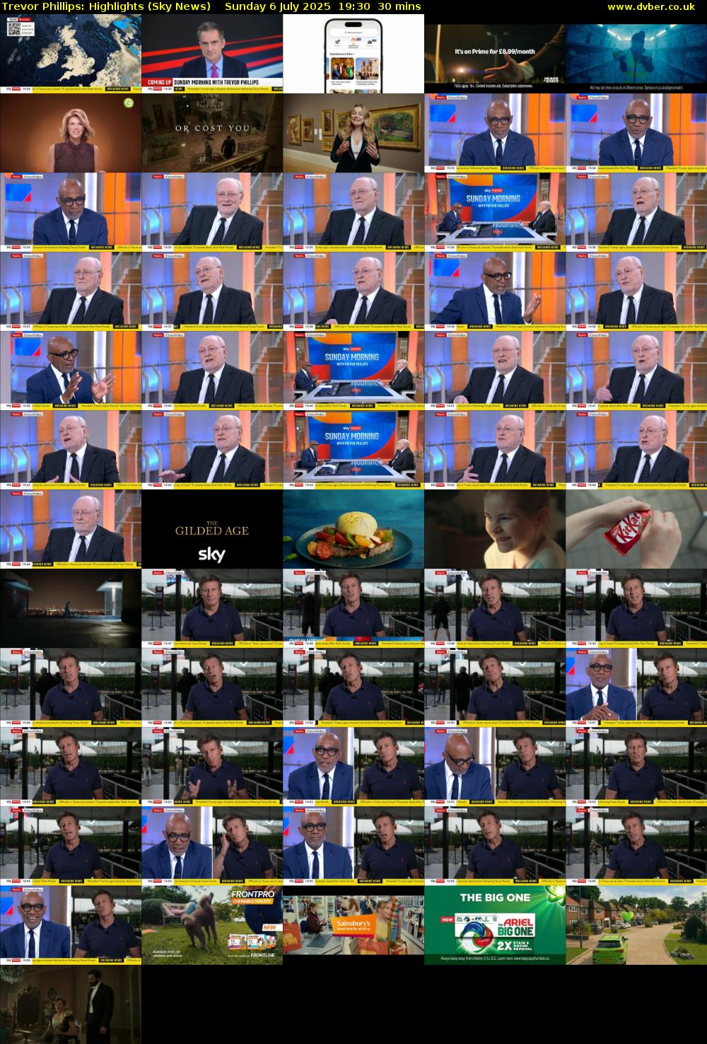 Trevor Phillips: Highlights (Sky News) Sunday 6 July 2025 19:30 - 20:00