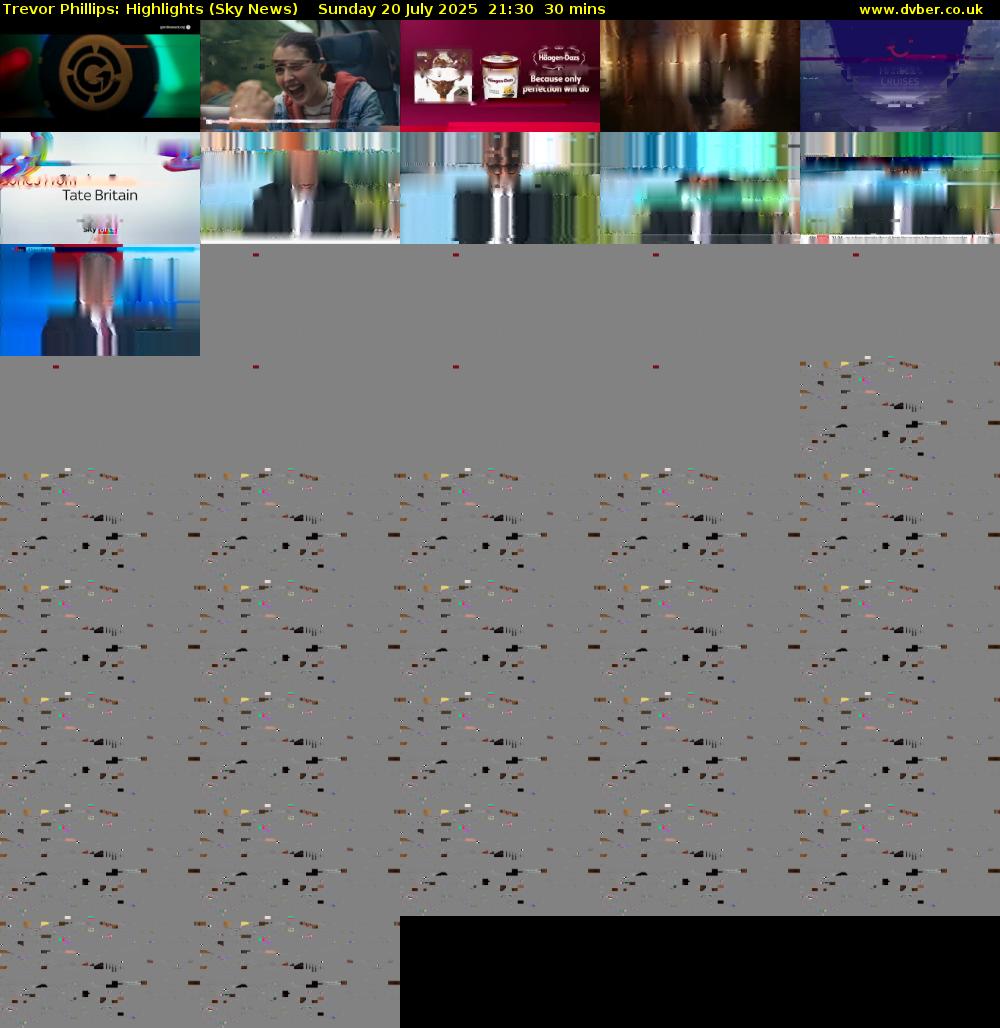 Trevor Phillips: Highlights (Sky News) Sunday 20 July 2025 21:30 - 22:00