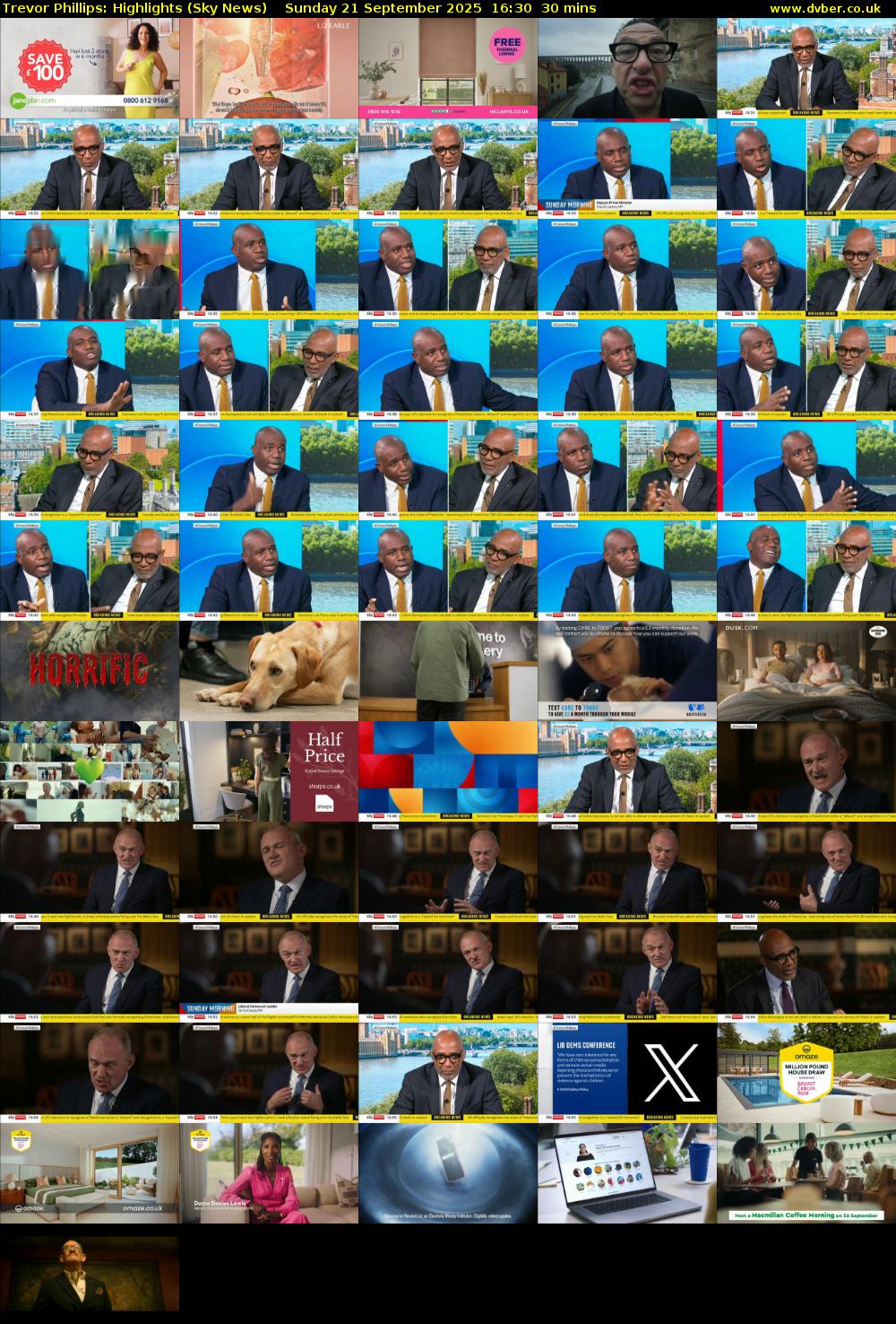 Trevor Phillips: Highlights (Sky News) Sunday 21 September 2025 16:30 - 17:00