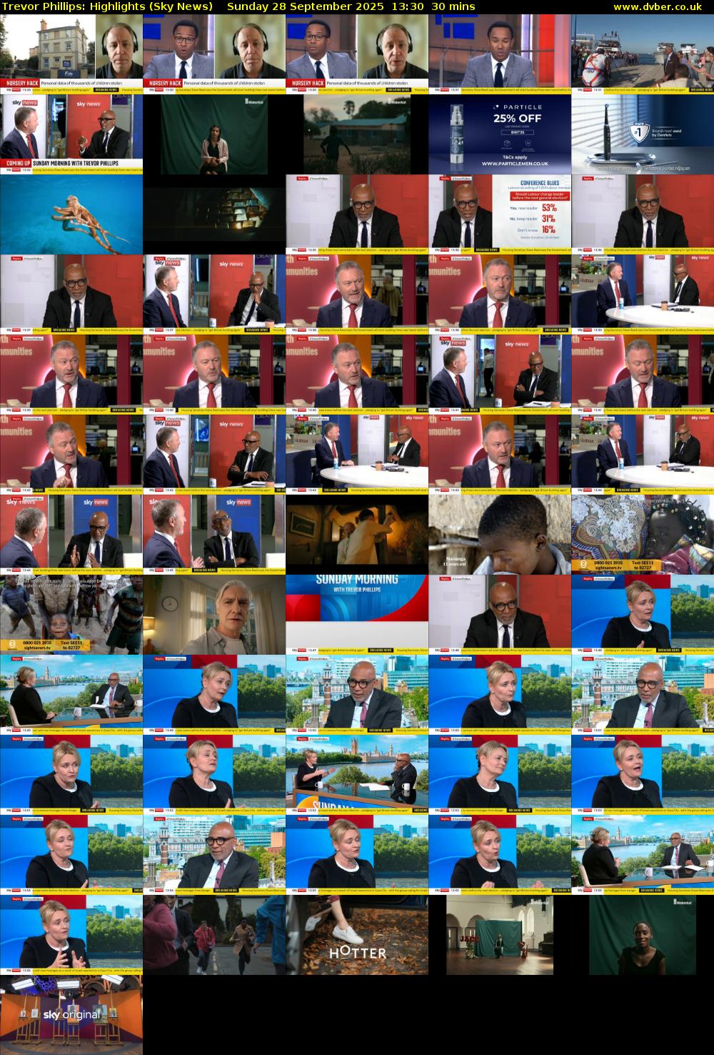 Trevor Phillips: Highlights (Sky News) Sunday 28 September 2025 13:30 - 14:00