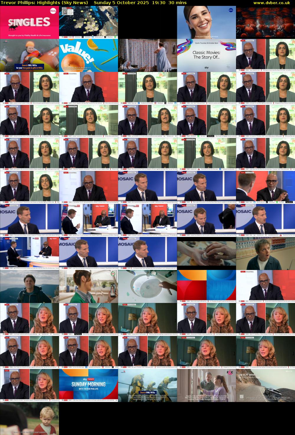 Trevor Phillips: Highlights (Sky News) Sunday 5 October 2025 19:30 - 20:00