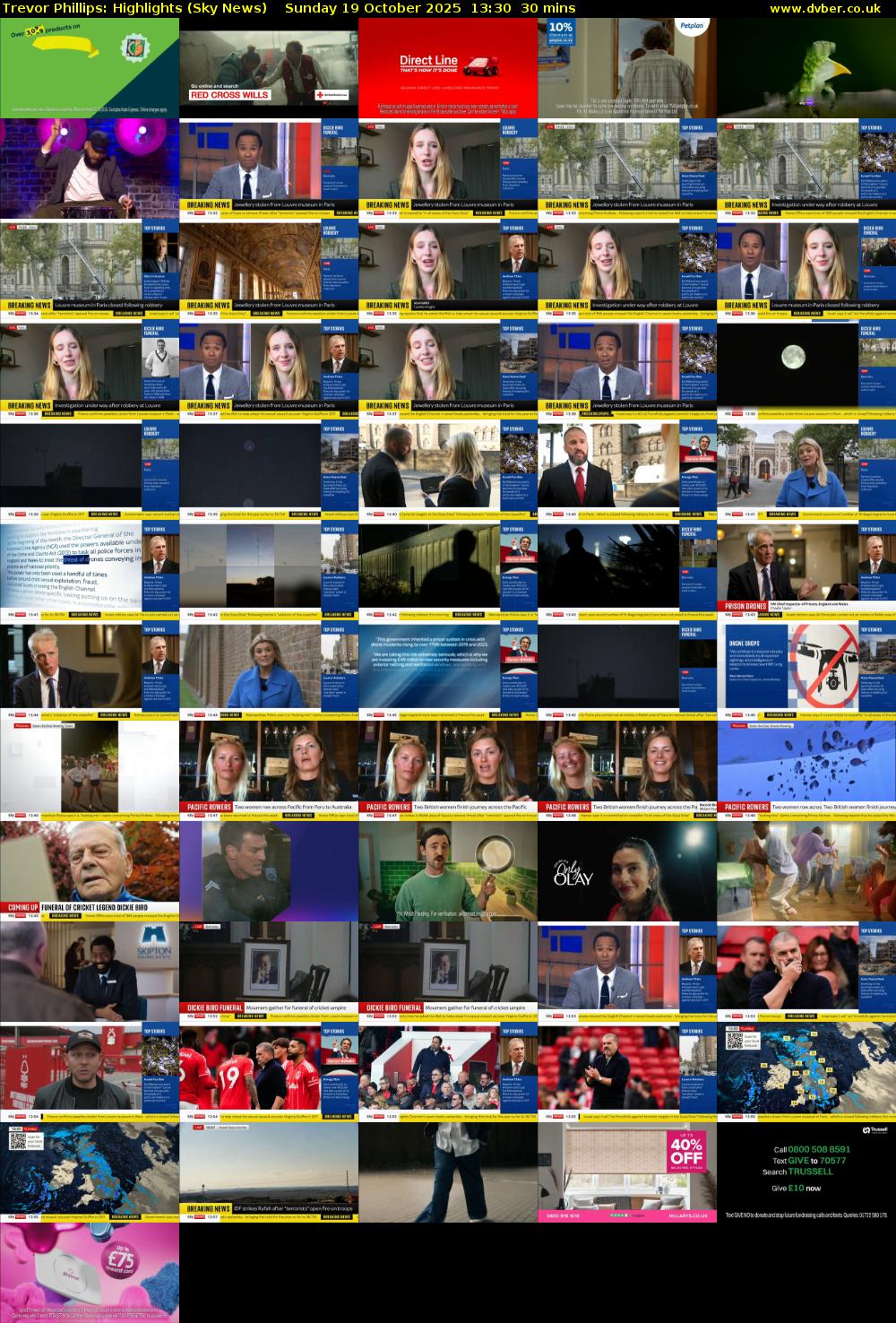 Trevor Phillips: Highlights (Sky News) Sunday 19 October 2025 13:30 - 14:00