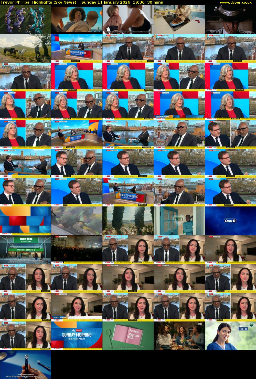 Trevor Phillips: Highlights (Sky News) Sunday 11 January 2026 19:30 - 20:00