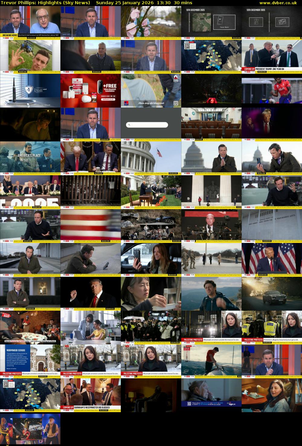 Trevor Phillips: Highlights (Sky News) Sunday 25 January 2026 13:30 - 14:00