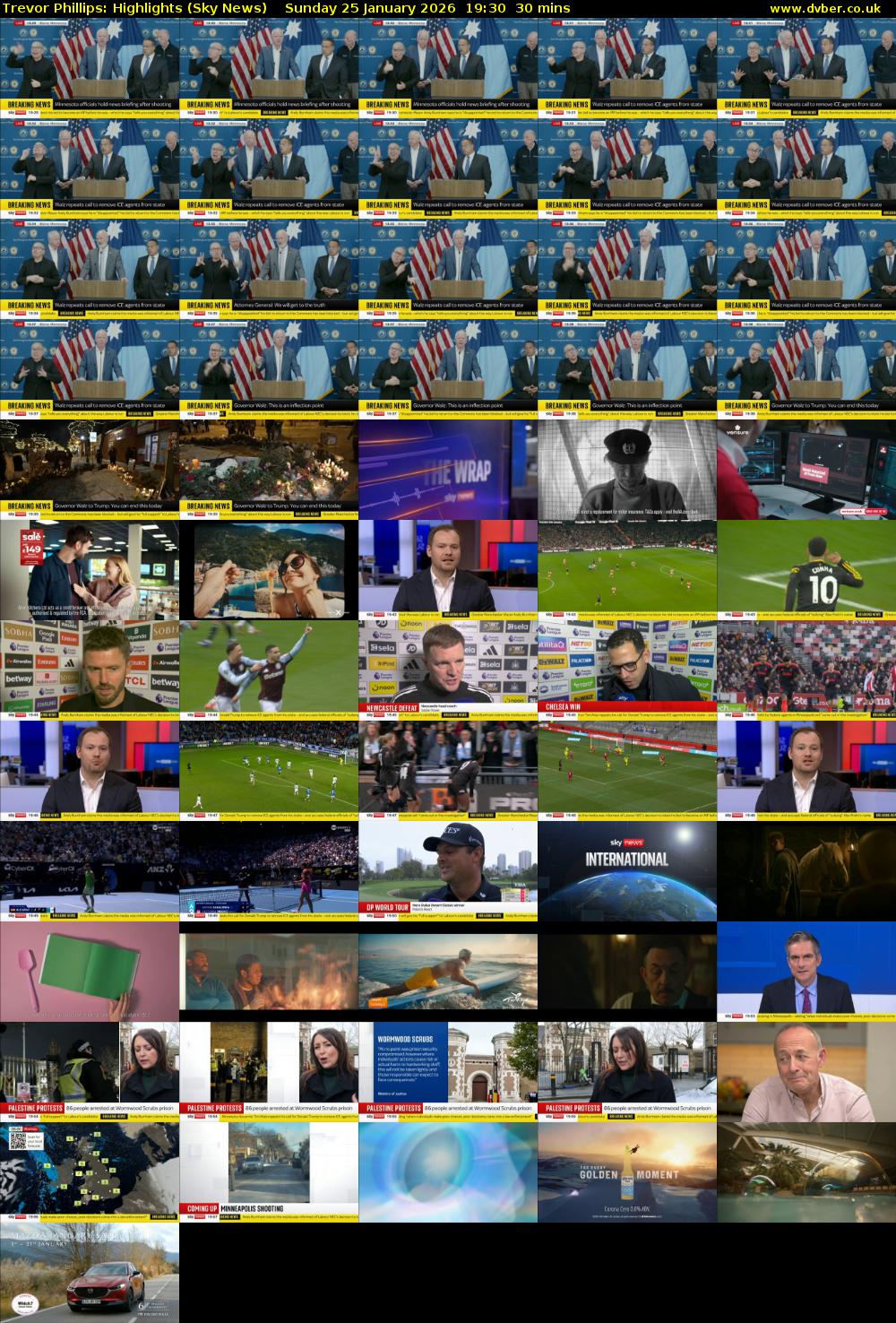 Trevor Phillips: Highlights (Sky News) Sunday 25 January 2026 19:30 - 20:00