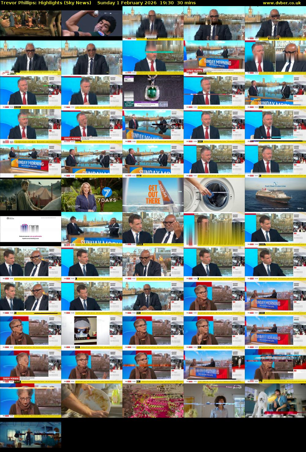 Trevor Phillips: Highlights (Sky News) Sunday 1 February 2026 19:30 - 20:00