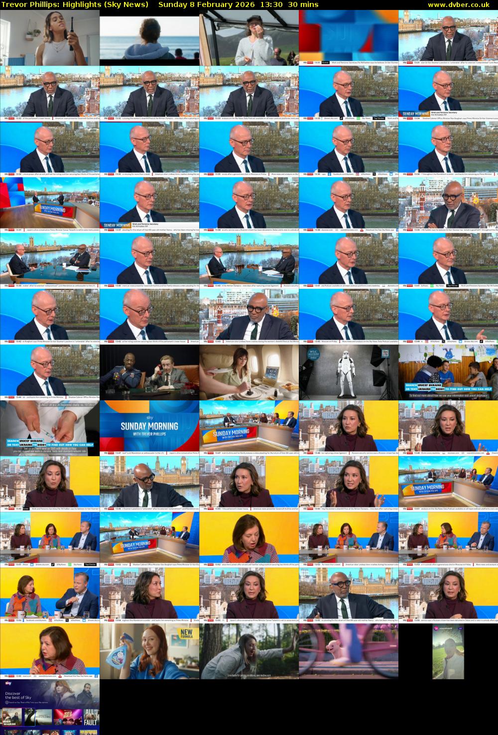 Trevor Phillips: Highlights (Sky News) Sunday 8 February 2026 13:30 - 14:00