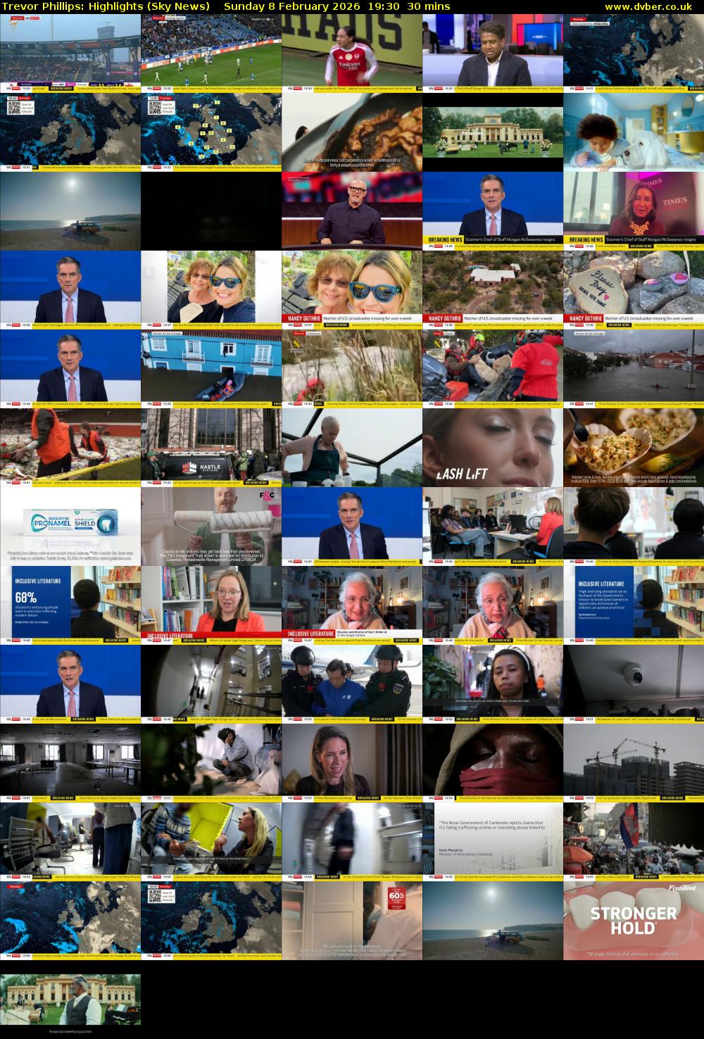 Trevor Phillips: Highlights (Sky News) Sunday 8 February 2026 19:30 - 20:00