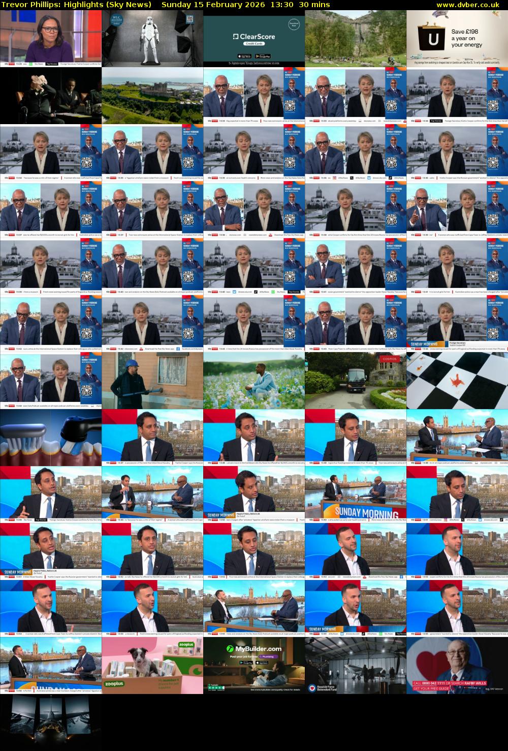 Trevor Phillips: Highlights (Sky News) Sunday 15 February 2026 13:30 - 14:00
