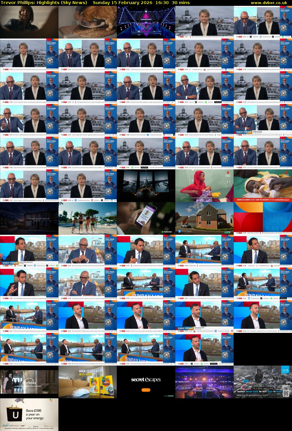 Trevor Phillips: Highlights (Sky News) Sunday 15 February 2026 16:30 - 17:00