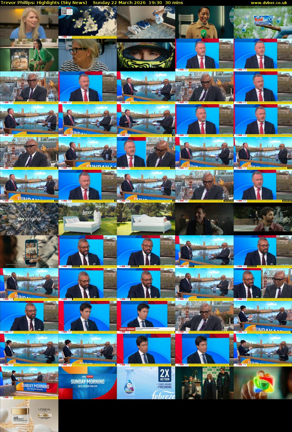 Trevor Phillips: Highlights (Sky News) Sunday 22 March 2026 19:30 - 20:00