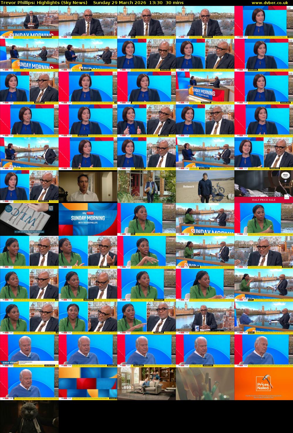Trevor Phillips: Highlights (Sky News) Sunday 29 March 2026 13:30 - 14:00
