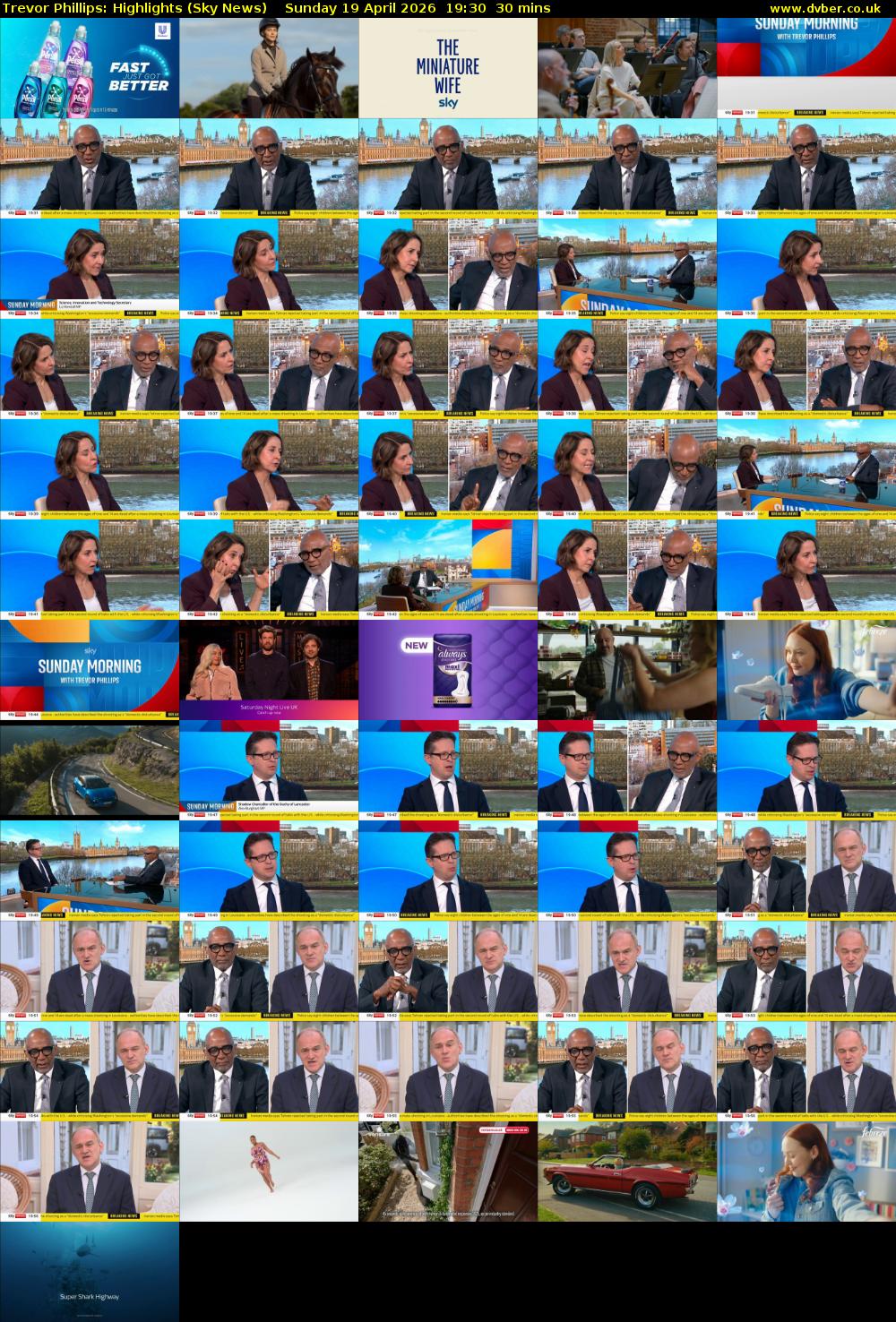Trevor Phillips: Highlights (Sky News) Sunday 19 April 2026 19:30 - 20:00