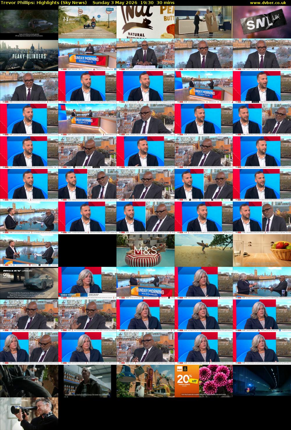 Trevor Phillips: Highlights (Sky News) Sunday 3 May 2026 19:30 - 20:00