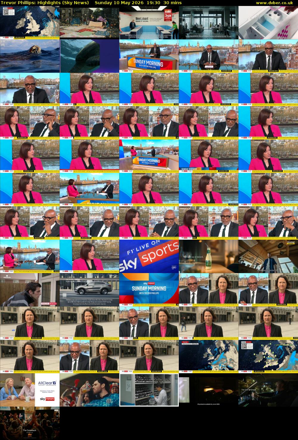 Trevor Phillips: Highlights (Sky News) Sunday 10 May 2026 19:30 - 20:00