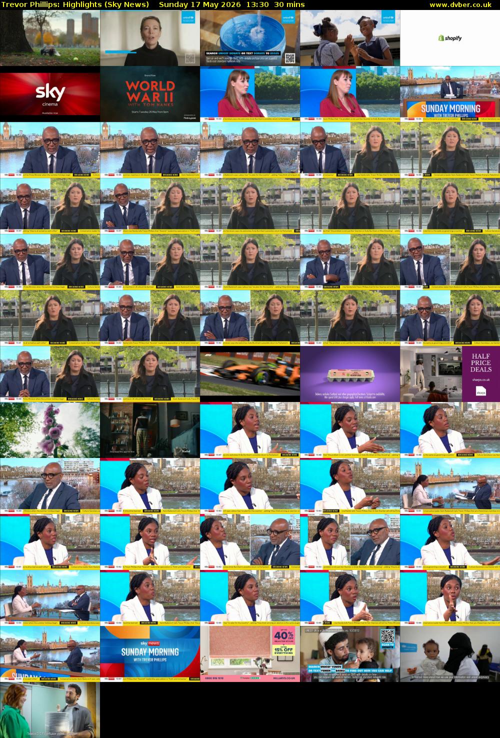 Trevor Phillips: Highlights (Sky News) Sunday 17 May 2026 13:30 - 14:00