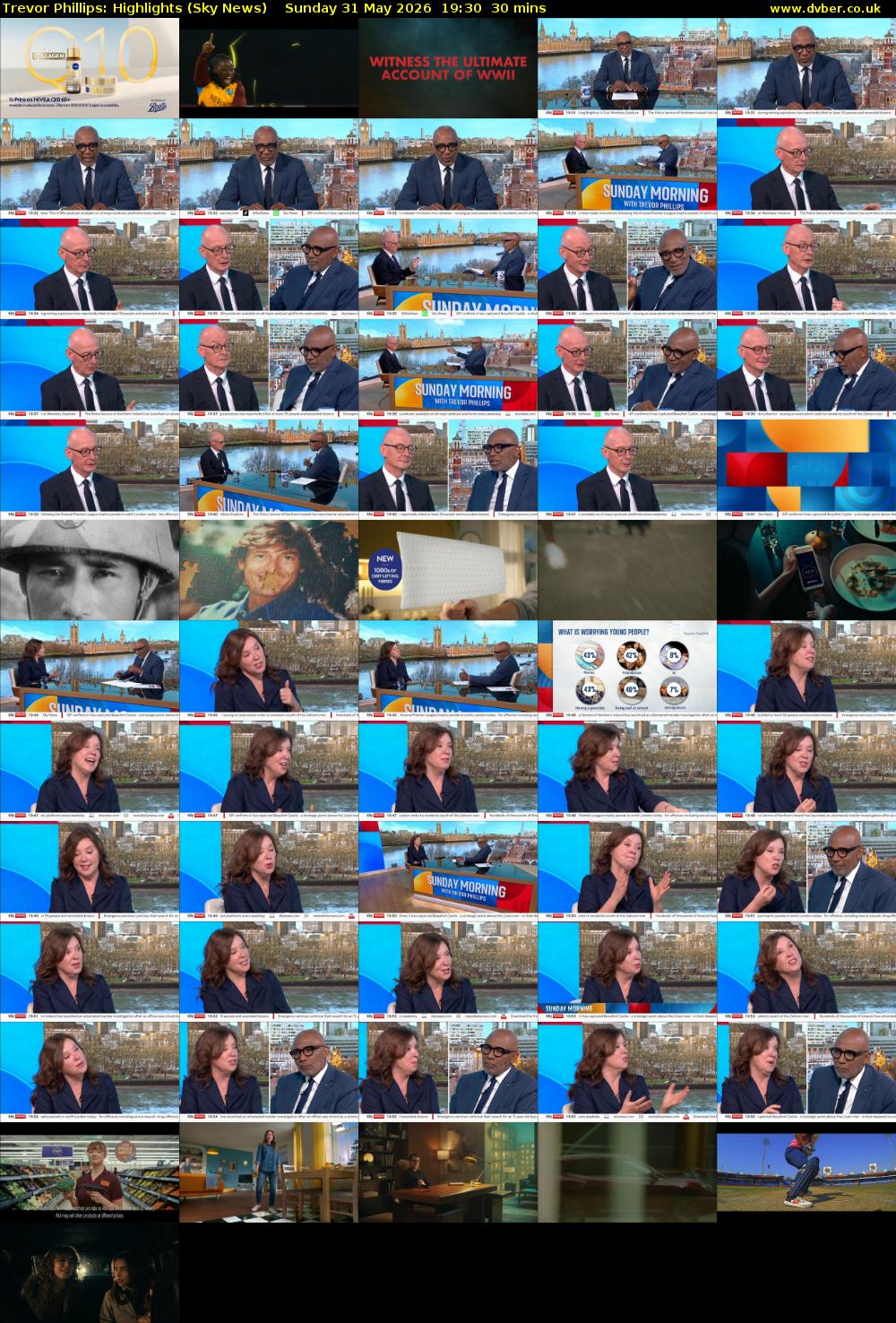 Trevor Phillips: Highlights (Sky News) Sunday 31 May 2026 19:30 - 20:00