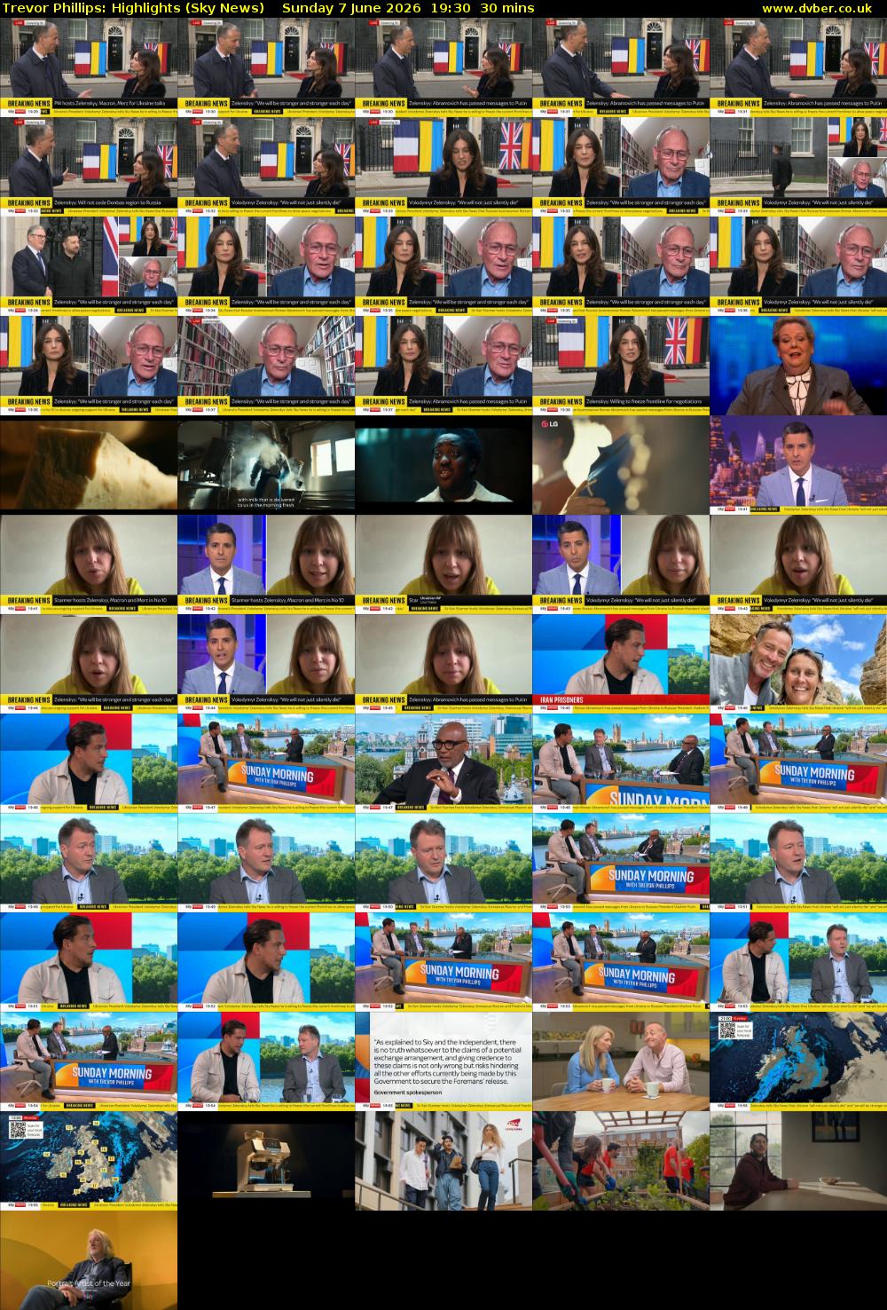 Trevor Phillips: Highlights (Sky News) Sunday 7 June 2026 19:30 - 20:00