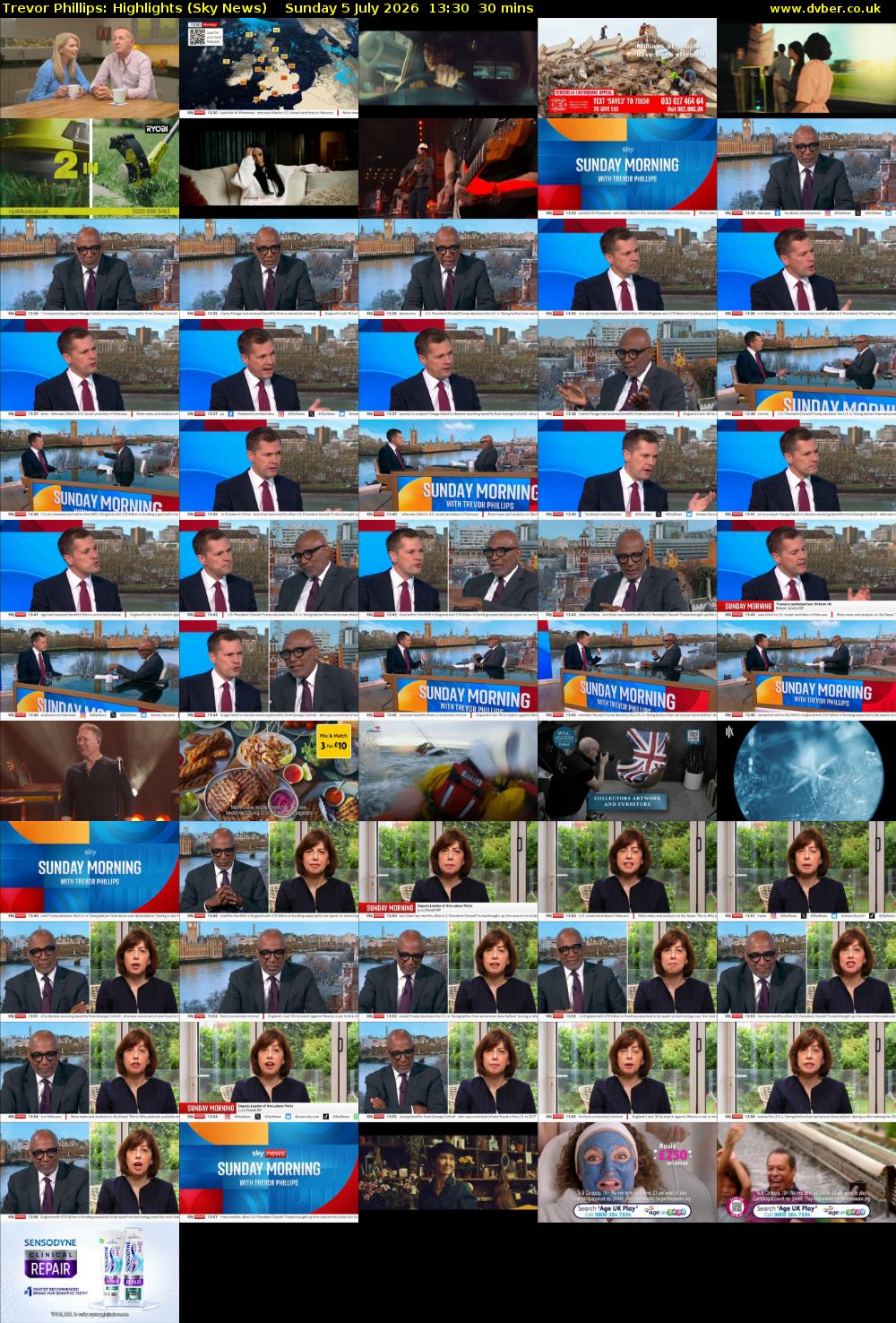 Trevor Phillips: Highlights (Sky News) Sunday 5 July 2026 13:30 - 14:00