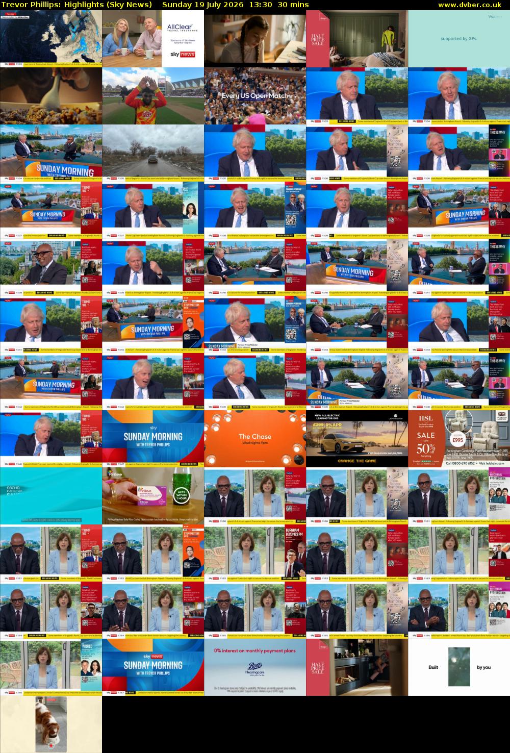 Trevor Phillips: Highlights (Sky News) Sunday 19 July 2026 13:30 - 14:00