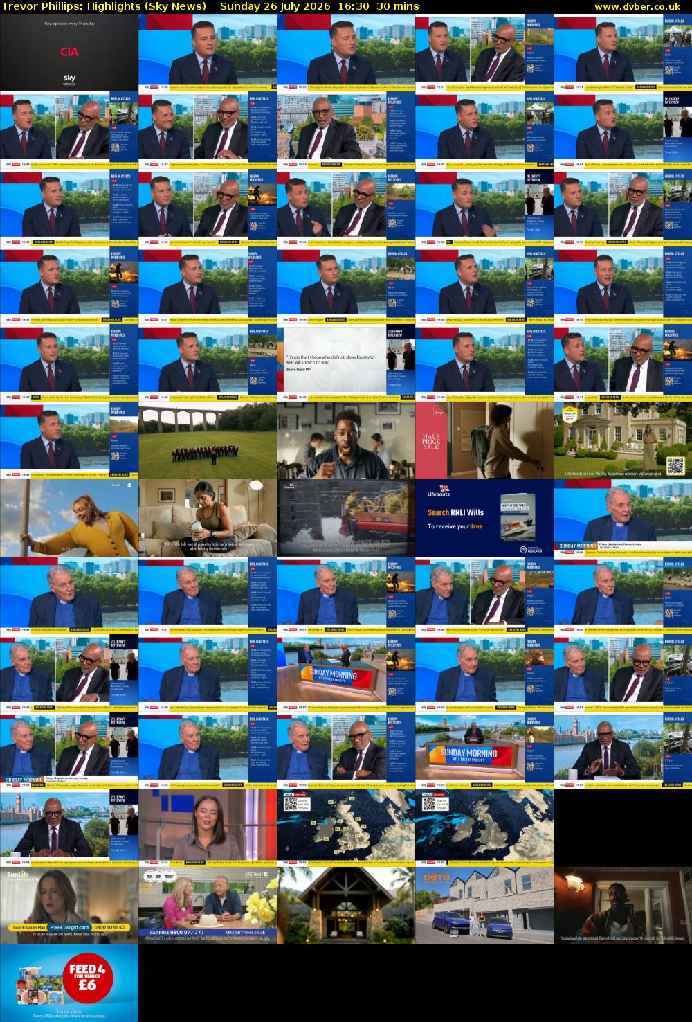 Trevor Phillips: Highlights (Sky News) Sunday 26 July 2026 16:30 - 17:00