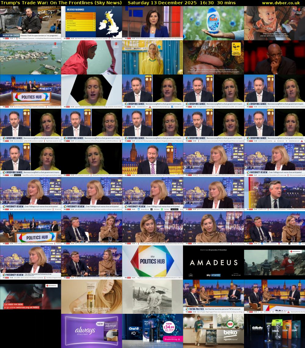 Trump's Trade War: On The Frontlines (Sky News) Saturday 13 December 2025 16:30 - 17:00