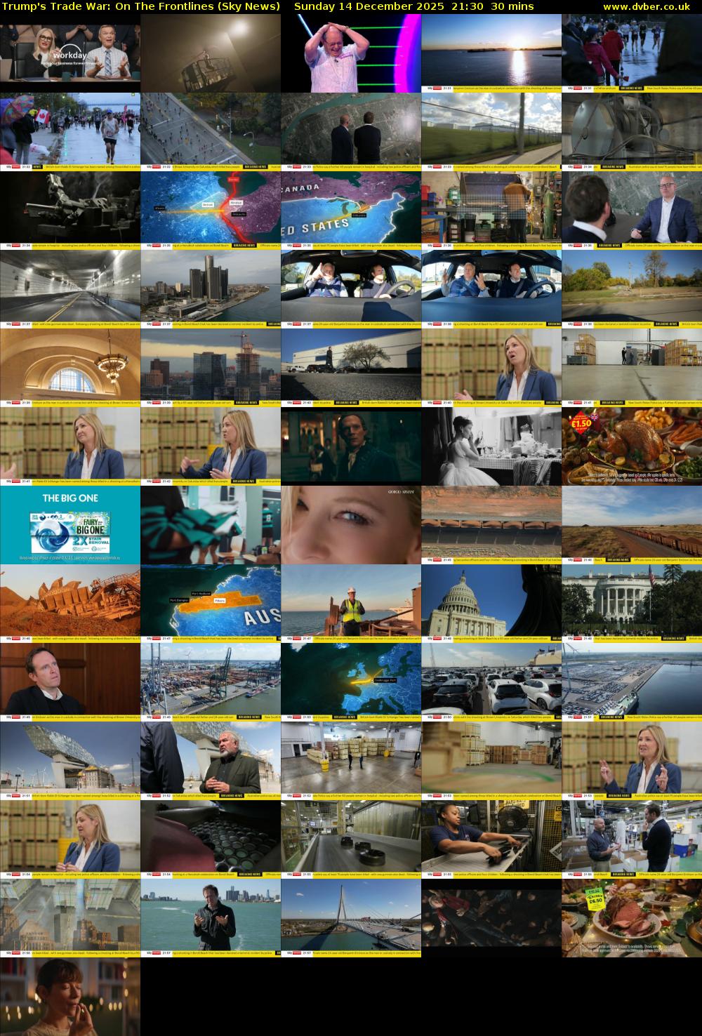 Trump's Trade War: On The Frontlines (Sky News) Sunday 14 December 2025 21:30 - 22:00